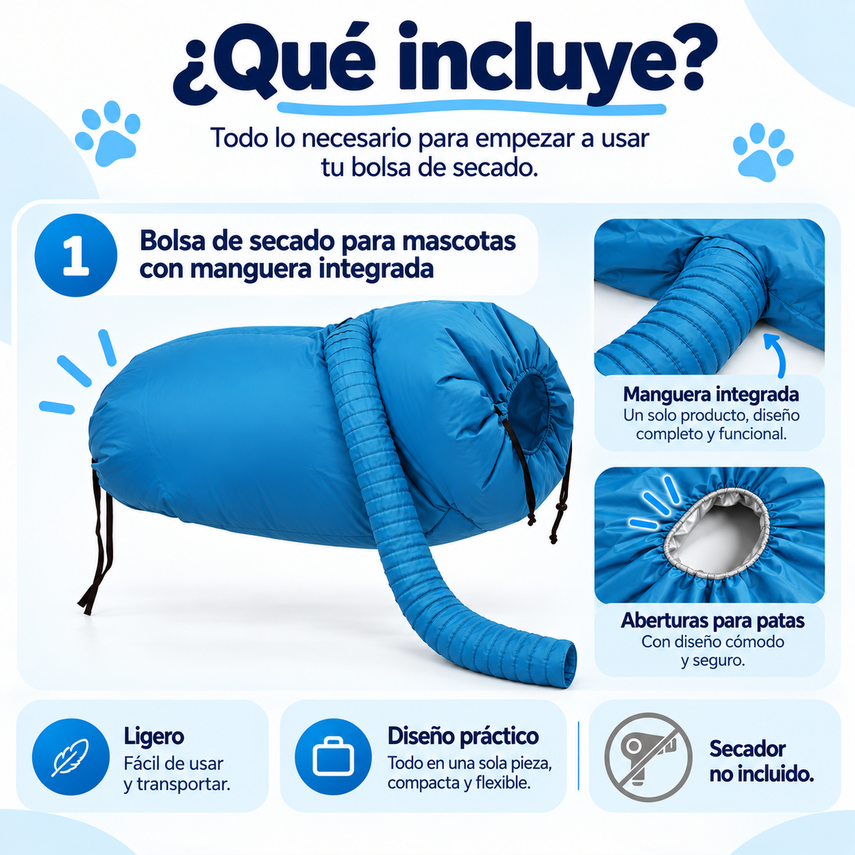 BrisaPaw™ Bolsa de Secado para Perros