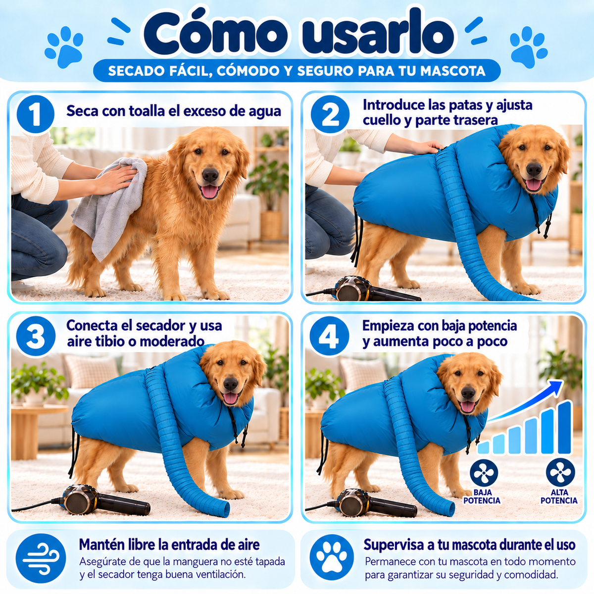 BrisaPaw™ Bolsa de Secado para Perros