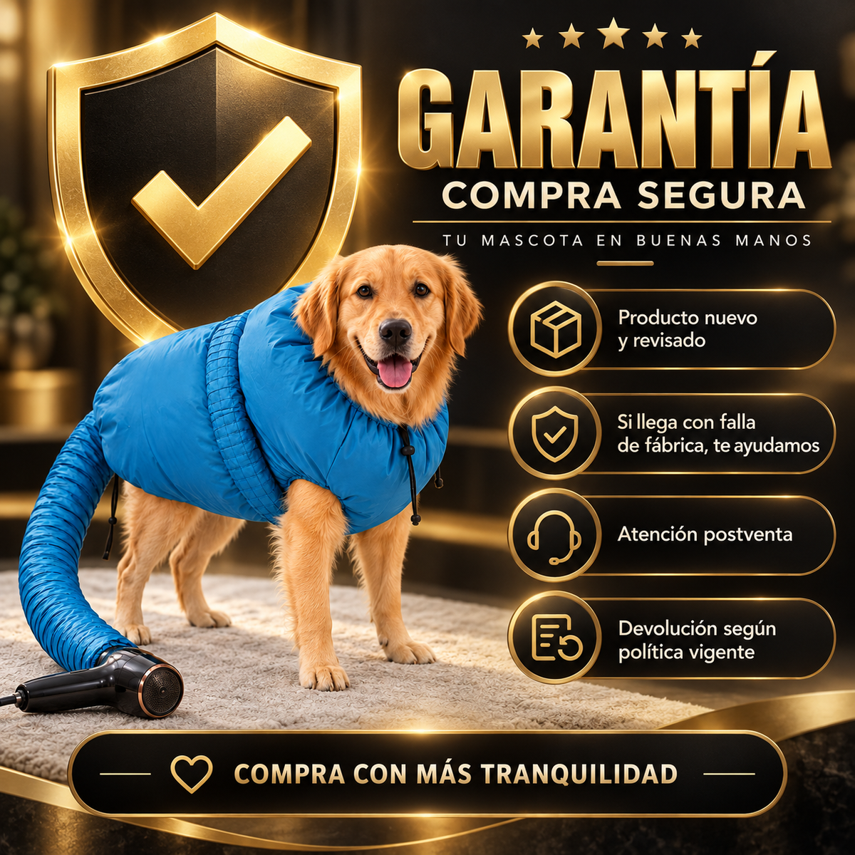 Garantía y compra segura BrisaPaw